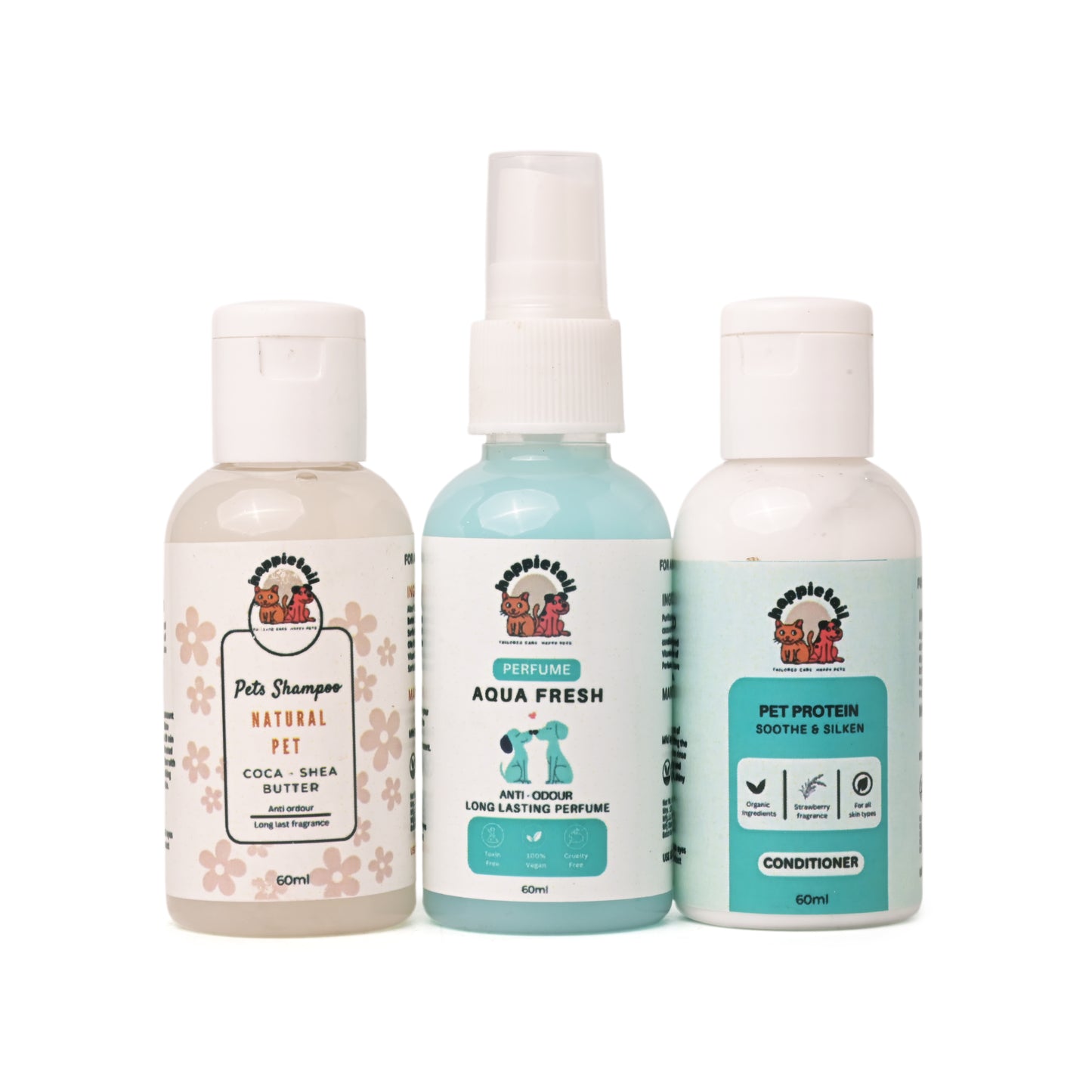 Happietail's Grooming Combo - 60ml EACH