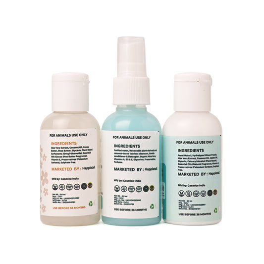 Happietail's Grooming Combo - 60ml EACH