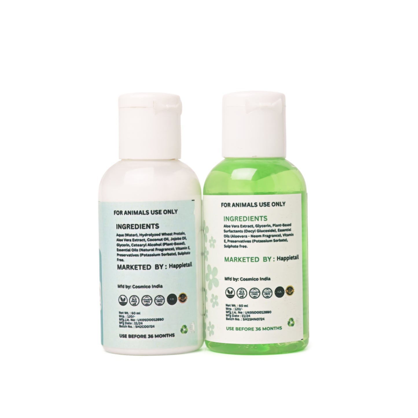 Happietail's Shampoo and Conditioner - 60ml EACH
