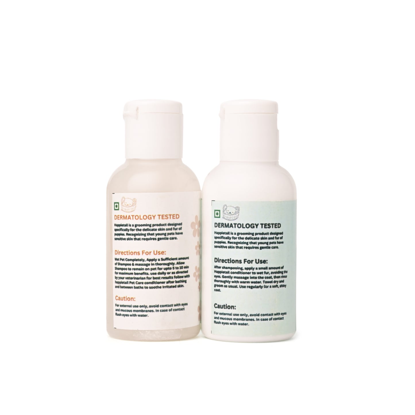 Happietail's Natural Pet Shampoo & Conditioner - 60ml EACH