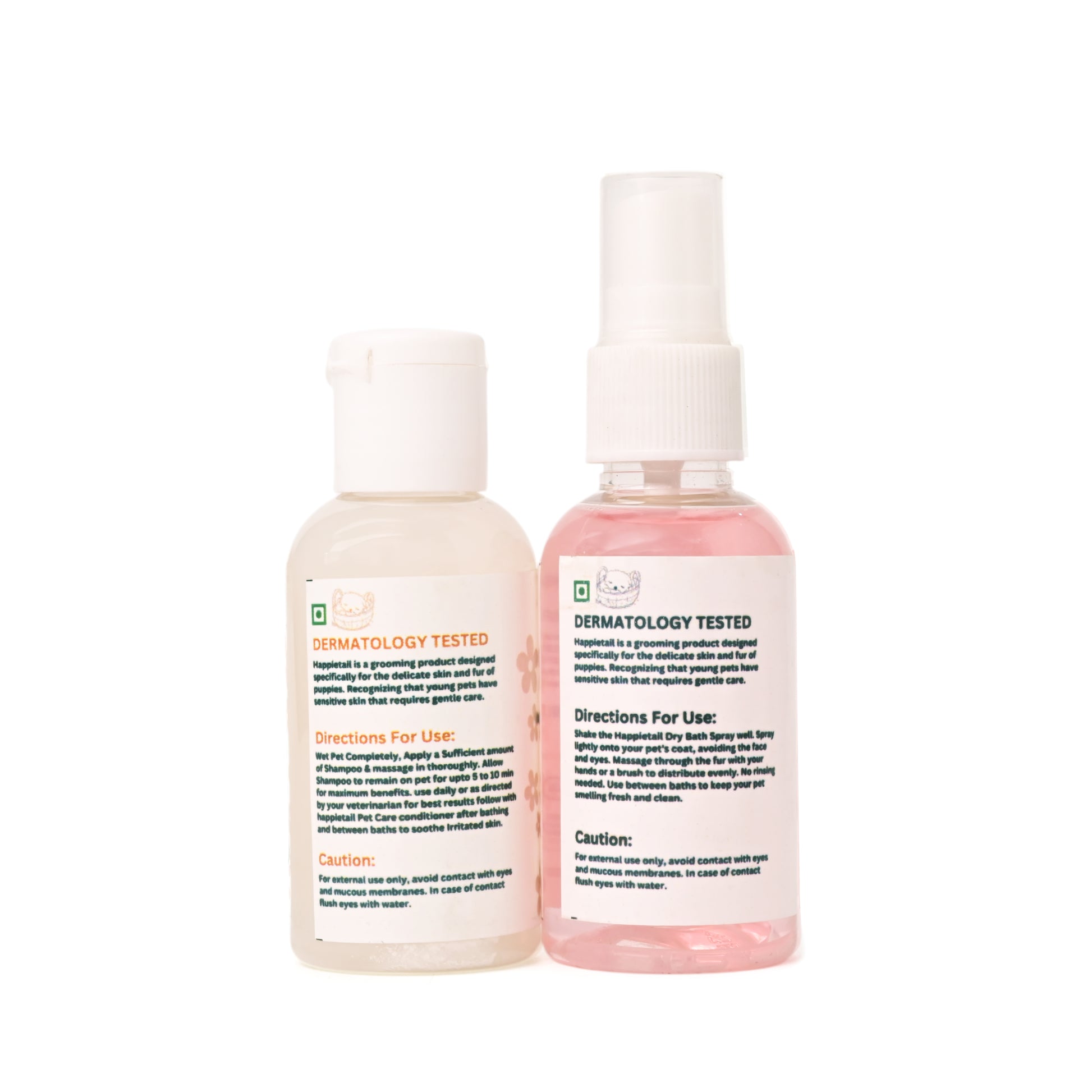 Happietail's Shampoo Duos-Coca Shea & Strawberry Dry Bath Spray