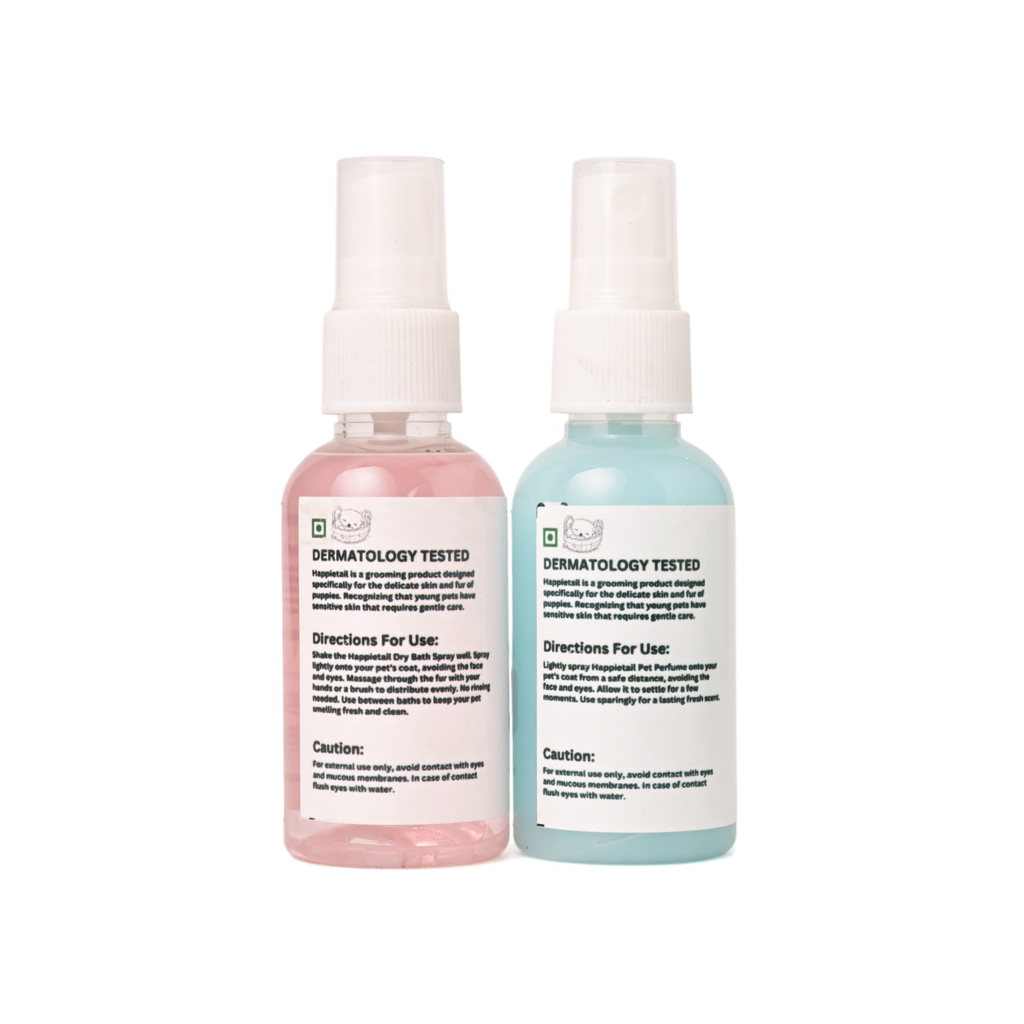 Happietail's  Dry Bath Spray and Aqua Fresh Perfume Duo - 60ml EACH