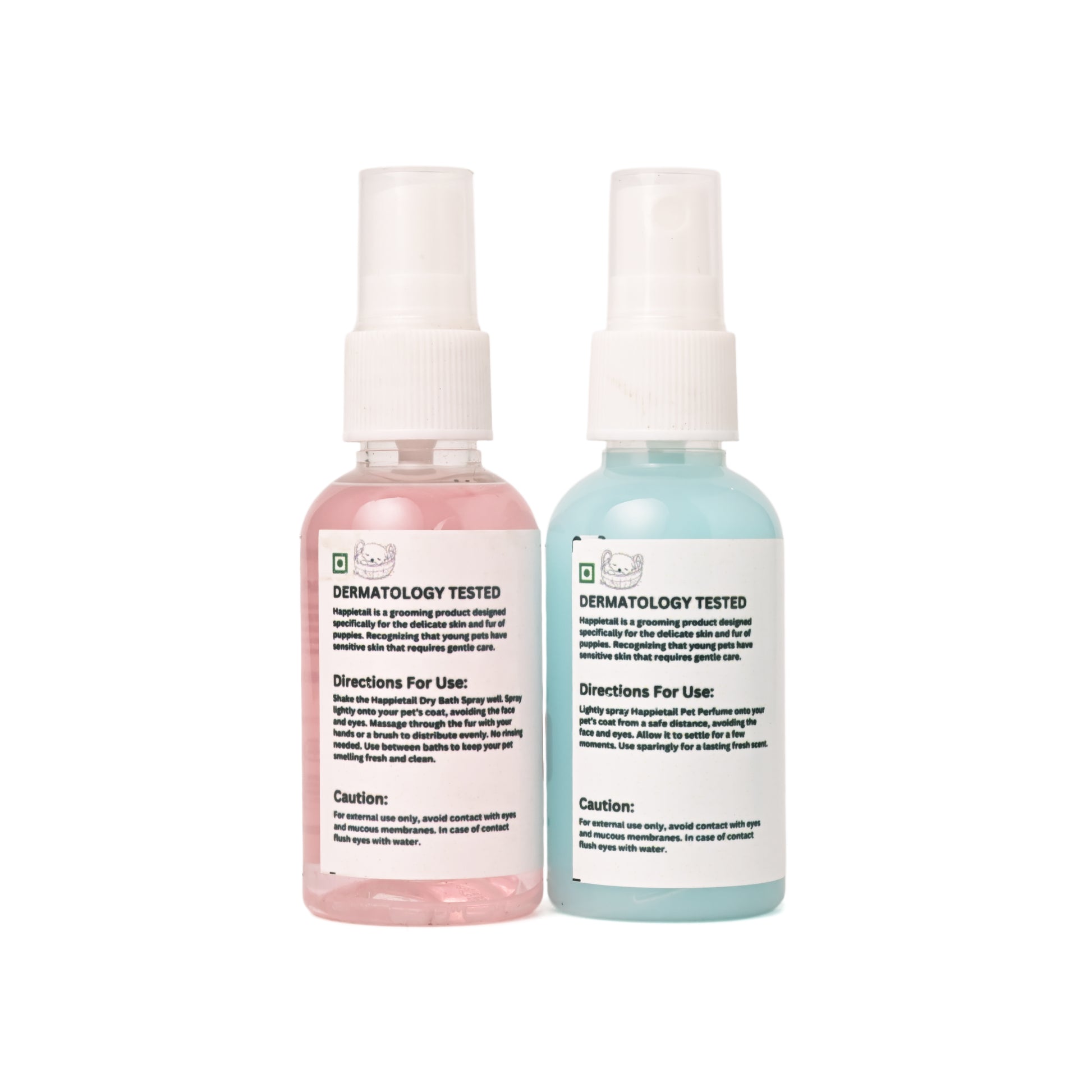 Happietail's  Dry Bath Spray and Aqua Fresh Perfume Duo