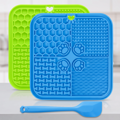 HappieTail™ Pet Slow Feeder Silicone Mat | Anti-Anxiety Lick Mat for Dogs & Cats
